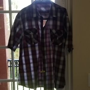 Irreverent Short Sleeve Button down shirt